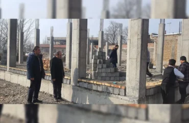 آغاز عملیات بتن ریزی ستون های انبارمرکزی موسسه