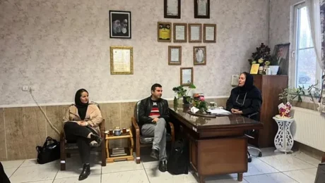 بازدید دانشجویان ارشد سالمندی از آسایشگاه مهر کوثر خوی در راستای ارتقاء آموزش و پژوهش